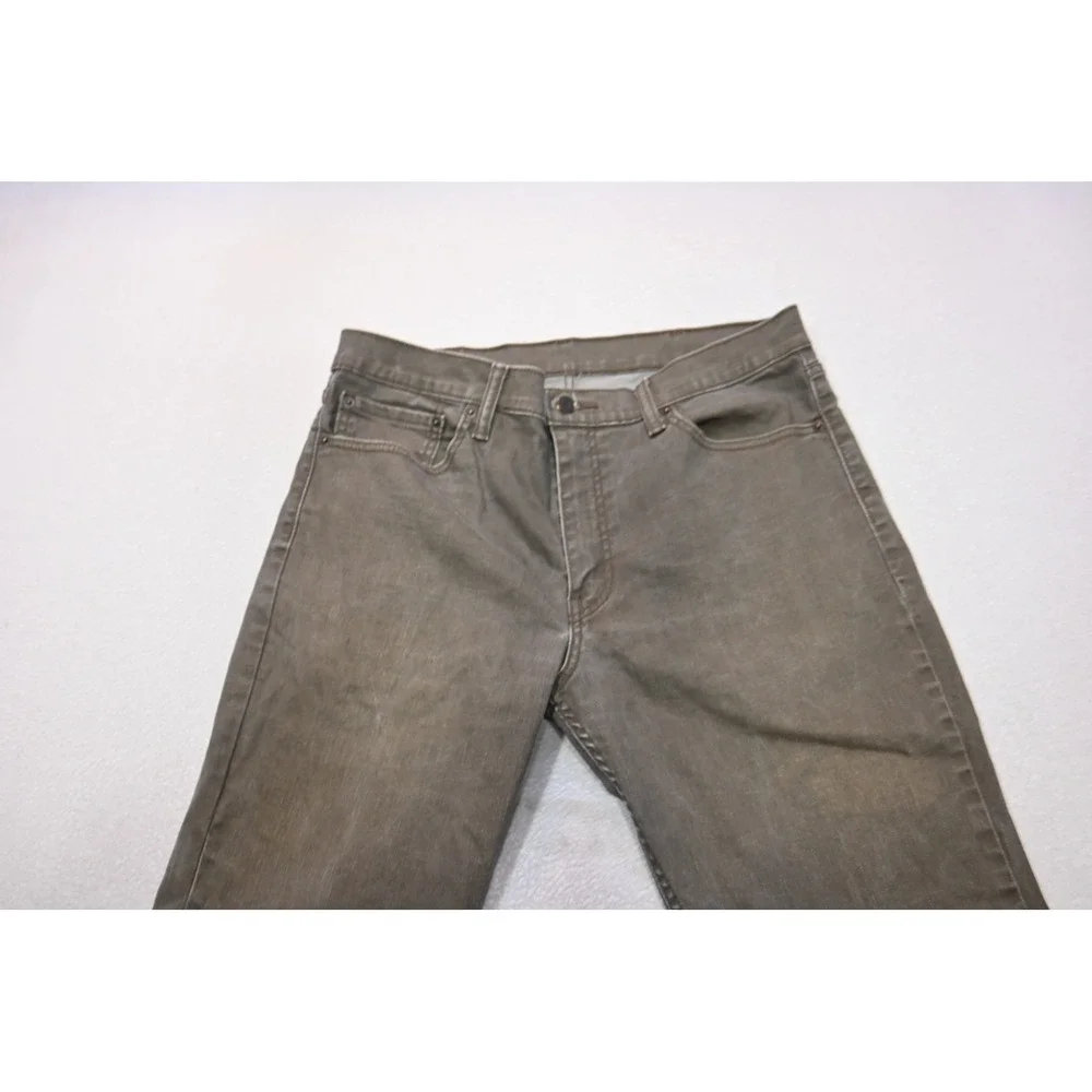 Levis 511 Slim Fit Jeans Mens 38x30 Brown Stretch Denim Rugged Excellent
